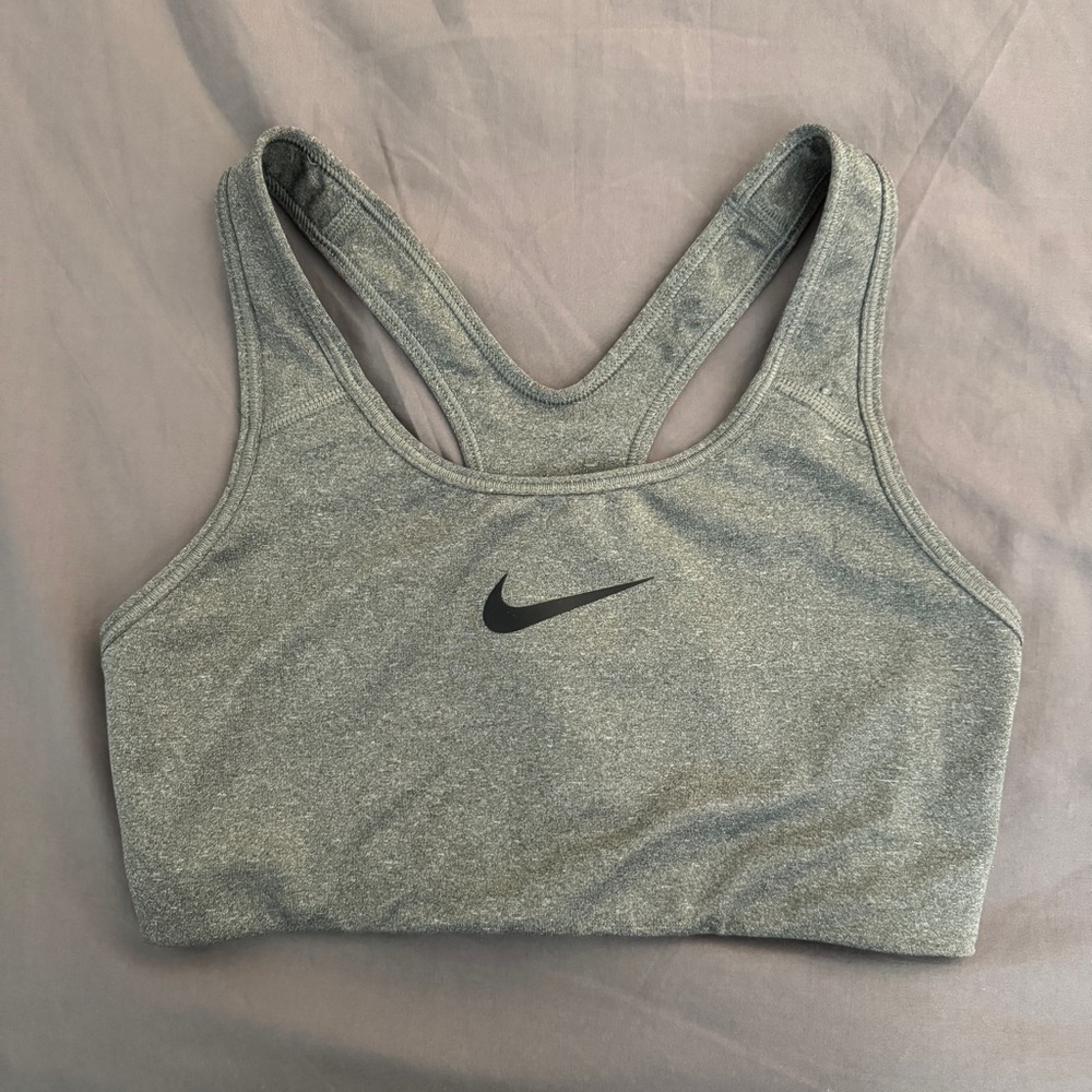 Nike Sports Bra Medium Support Grey Sz M